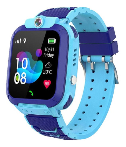 Reloj Inteligente Smartwatch Para Niños Q12 Color de la caja Negro Color de la correa Azul Color del bisel Azul