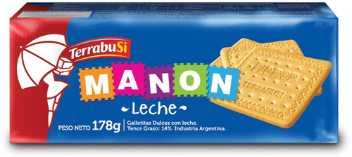 Galletita Terrabusi Manon  leche 178 g