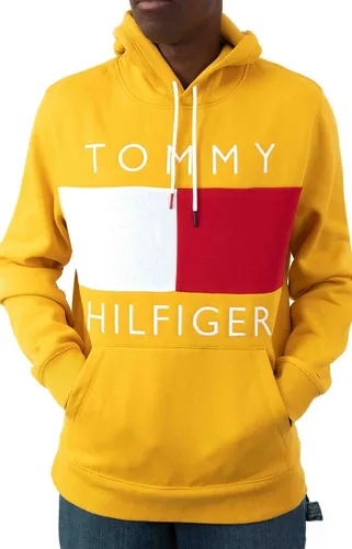 Sudadera Tommy Hilfiger Block Logo Hoodie Hombre Original