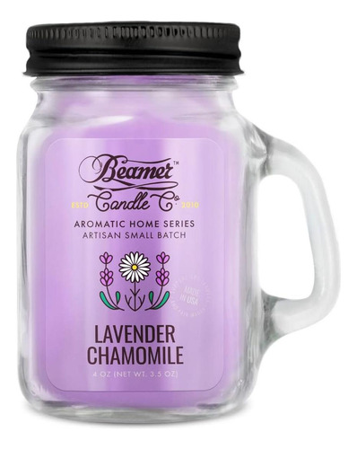 Vela De Manzanilla De Lavanda - Aroma Relajante De Lavanda Y