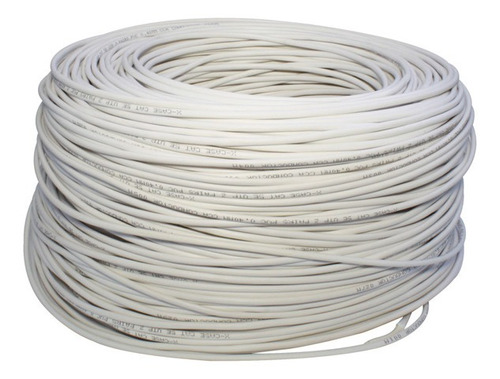 Cable Utp Por Metro Cat. 5 2 Pares (4 Hilos) Color Blanco Xc