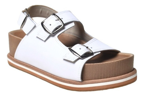 Sandalias Ojota Chancletas De Mujer De Cuero Traun - Ferraro