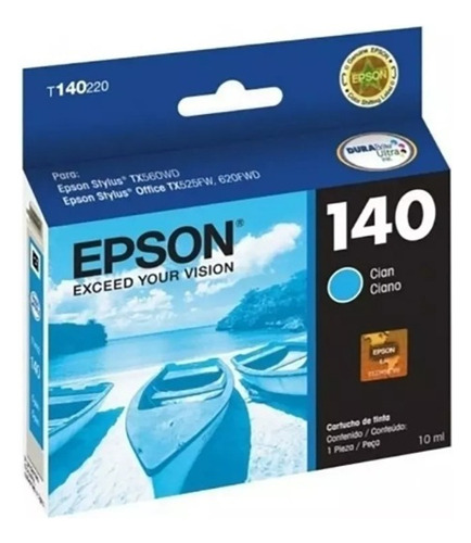 Cartucho De Tinta Epson Original T140 Cian