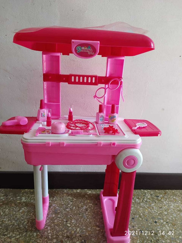 Imagen 3 de 3 de Peinadora Tocador Infantil Para Niñas