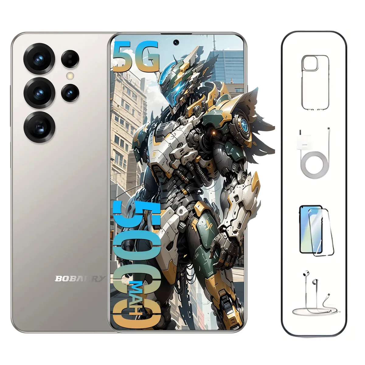 Celular 5g Smartphone, Dimensity 7200, 512 Gb Rom + 16 Gb Ram, Dual Chip, Bateria 5000mah, Gps, Android 15, Câmera 18 Mp + 32 Mp , Tela 6.78