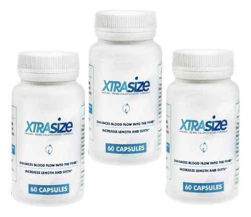 3 Pack  Xtrasize Suplemento Alimenticio 60 Caps Sfn 3 Pack 