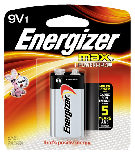 Pila Alcalina Energizer Max 9v Bateria 