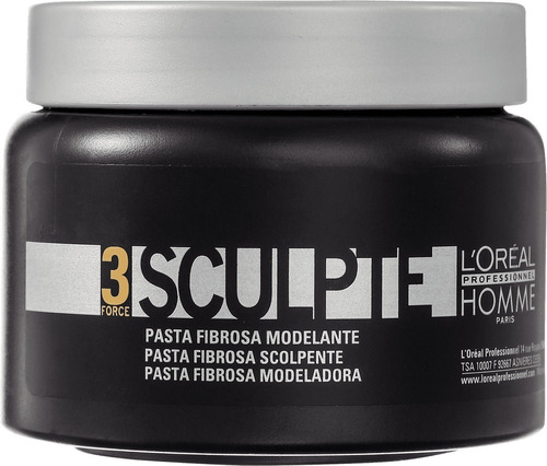 Loreal Sculpte Pasta Pomada Modeladora Força 3 Homme 150ml