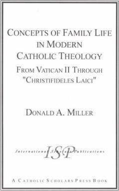 Libro Concepts Of Family Life In Modern Catholic Theology...