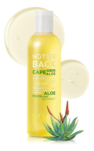 Notseeback One Shot Cape Aloe - Tonico Facial Para Aliviar L