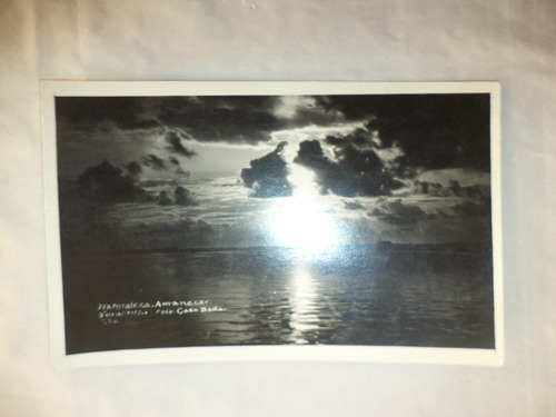 Antigua (c. 1950) Tarjeta Postal Amanecer En Veracruz (Usado)
