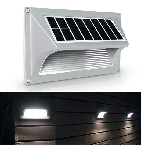 Luz Solar Para Piscina Jardin Impermeable Lampara Pared Led