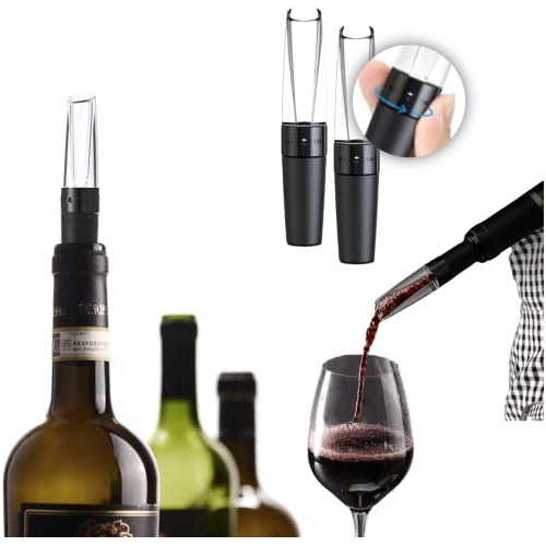 Vertedor De Vino De Lujo: Twist-lock, Set De 2