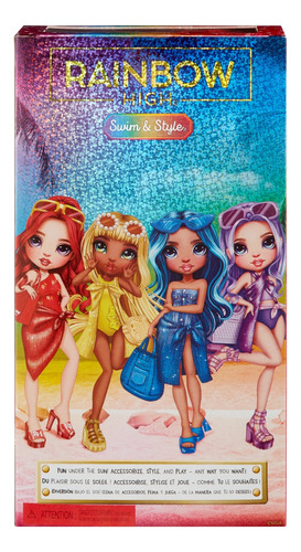 Rainbow High Sunny Muñeca De Moda Traje De Baño Amarillo 4+