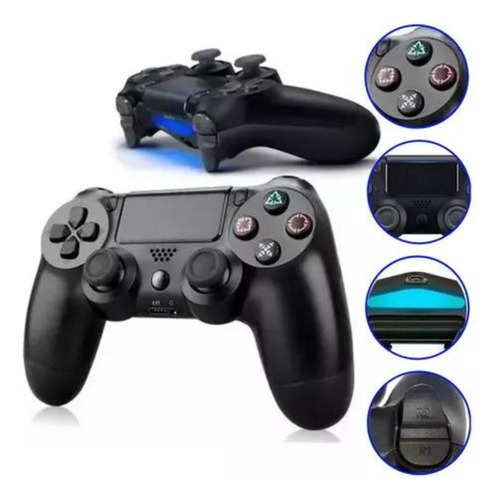 Controle Sem Fio Dualshock 4 Jet Black Botão Share