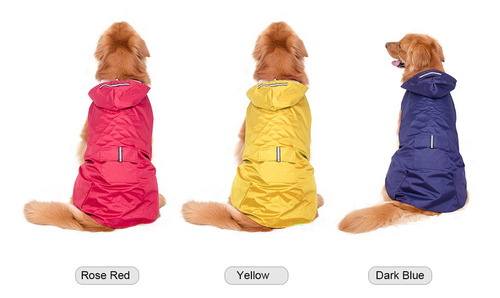 Imagen 5 de 9 de 5xl Reflectante Mascota Perro Impermeable Impermeable Imperm