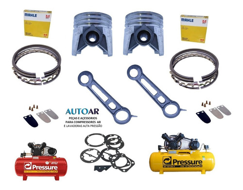 Kit Reparo Para Compressor Pressure Atg 2 15 Se - Ff 15 Vp