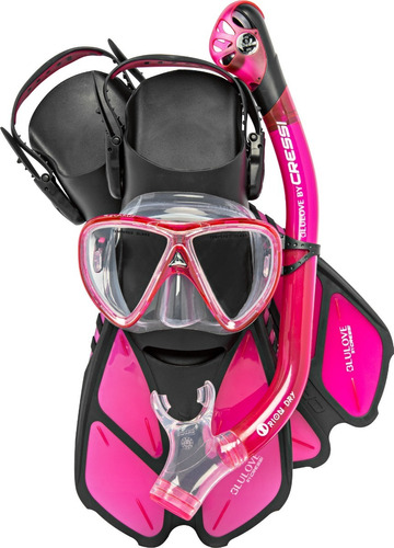 Set Cressi Bonete Pro Dry Seco Adulto Para Snorkeling Buceo