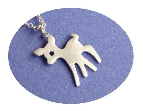 Hermoso Collar Plata 0.925 Bambi Venadito Deer Estilo Disney