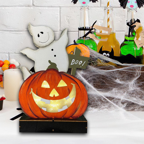 Decoración De Mesa De Halloween, Decoraciones Led Fantasma