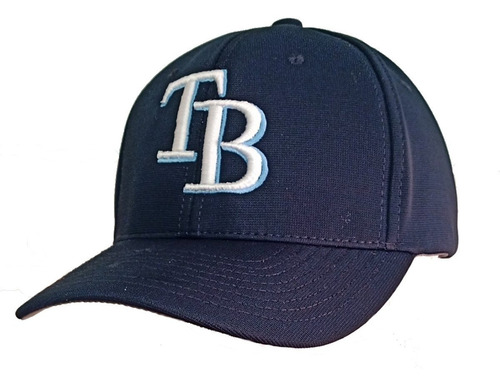 Gorra Beisbol Profesional Tampa Bay Azul Cerrada Elastizada