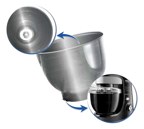Tigela Inox Batedeira Planetaria Philco Britania Php500