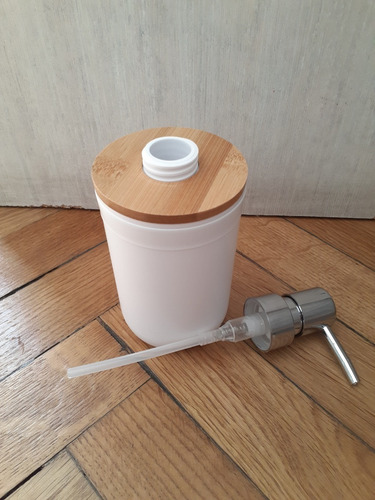 Imagen 5 de 7 de Dispenser, Dosificador De Detergente Jabón Liquido Bambú