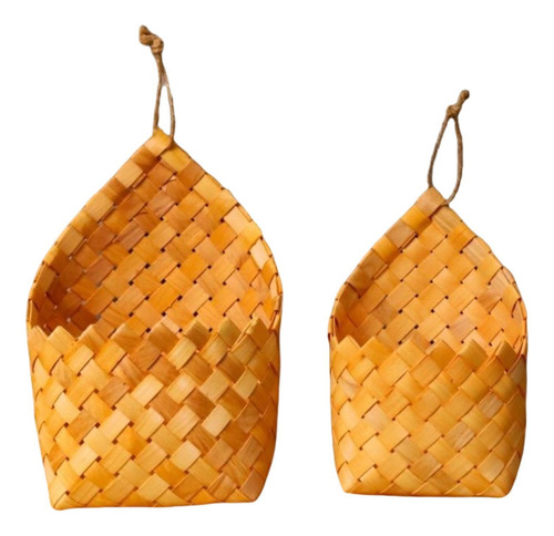 2 Cestas De Almacenamiento Tejidas Colgantes, Cestas