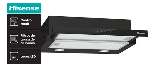 comprar Campana Extractora Empotrable Hisense Ch6tl3db Panel Tactil Color Negro