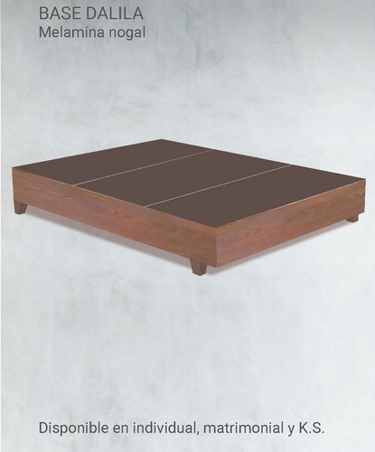 Imagen 2 de 5 de Base Individual Dalila Nogal Këssa Muebles