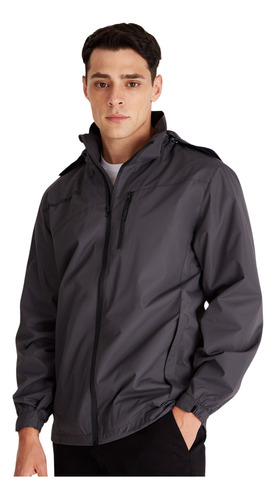 Campera Macowens Impermeable Gris Hombre 019201043004