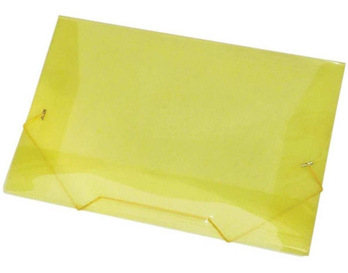 Pasta C/aba E Elástico A4 Kit Com 10 Unidades Amarela