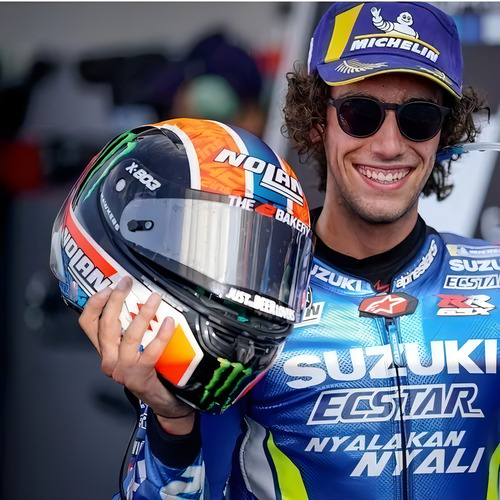 Casco de carbono X Lite X 803 Rs Alex Rins y casco con visera ahumada naranja, talla 58 (m)
