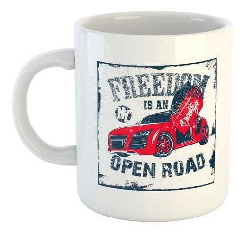 Taza De Ceramica Freedom Is An Open Road Brooklyn