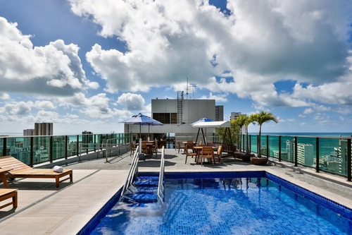 Imagem 3 de 6 de Flat No Ramada Com 1 Dormitório À Venda, 40 M² Por R$ 340.255 - Boa Viagem - Recife/pe - Fl0354