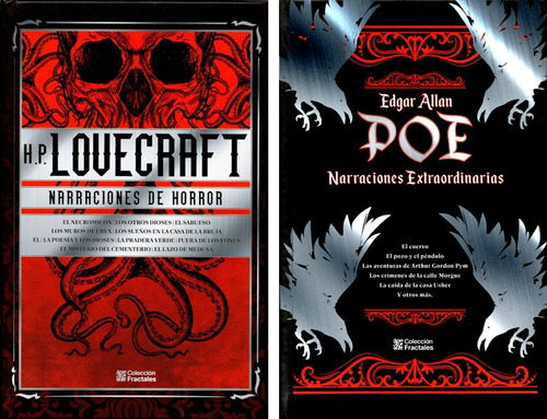 Narraciones Horror / H.p. Lovecraft Y Edgar Allan Poe 2x1
