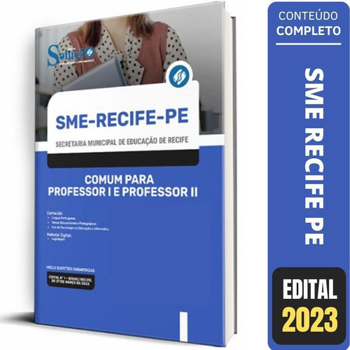 Apostila Sme Recife Pe - Comum Para Professor 1 E 2