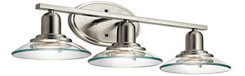 Luz Tocador Cono Niquel Cepillado 3 7.25