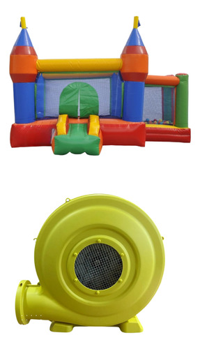 Castelo Pula-pula C/ Piscina De Bolinhas Inflável 3x2m Motor