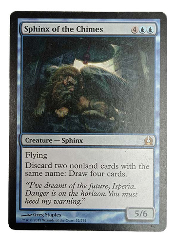 Carta Magic Sphinx Of The Chimes [ravnica] Mtg