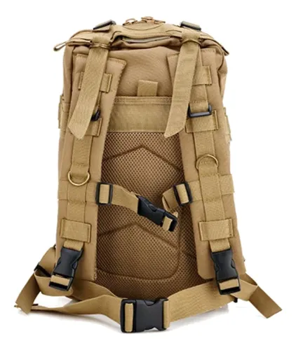 Mochila Táctica Camping 34l Verde Militar - Mundo Trabajo