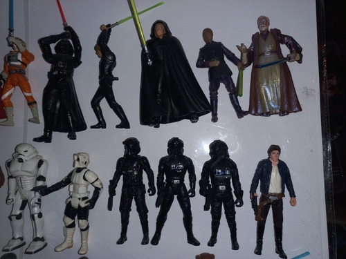 Figuras Star Wars Kenner Hasbro Luke Vader Windu Snowtrooper (Usado)