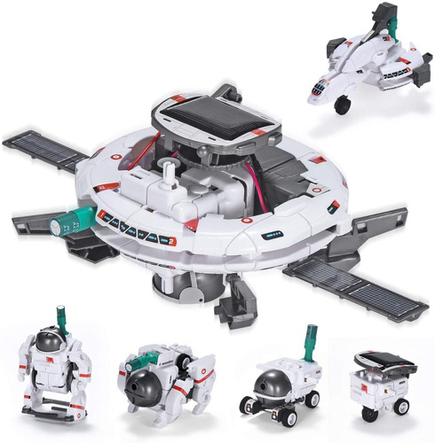 Juguete Robot Solar Flota Espacial Steam 6 En 1 