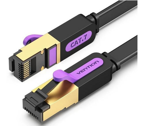 8 Mts. Cat7 de 10 Gbps. Cabo vermelho Lan Rj45 plano/plano. Venção