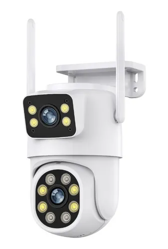 comprar Cámara Exterior Doble Lente 8mp Hermético Audio Monitor Ptz
