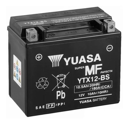 Baterias Yuasa Motos Ytx12bs Original Libre Mantenimiento Suzuki V Strom650 Magna Gsrx Cuatriciclo