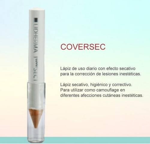 Lapiz Secativo P/ Acne E Imperfecciones Cover Sec Lidherma Momento De Aplicación Día/noche Tipo De Piel Grasas
