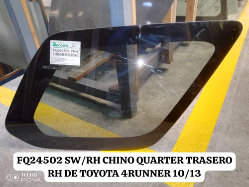 Vidrio Quarter 4runner 2010 / 2020 Suv / Trd Oscuro 