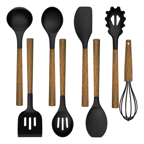 Umite Chef Juego Utensilio Cocina Silicona 8 Pieza Asa Madea