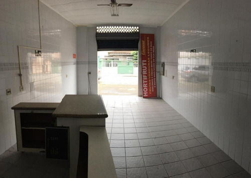 Loja Para Alugar, 40 M² Por R$ 1.100,00/mês - Vila Mateo Bei - São Vicente/sp - Lo0104